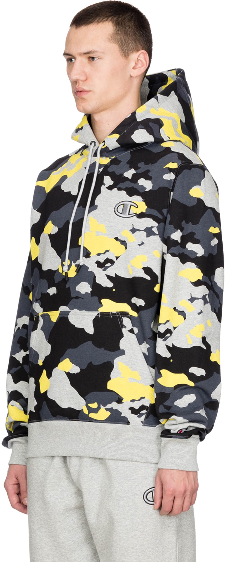 Champion Super Hood 2 0 Printed Pullover Hoodie Camo Pop Oxford