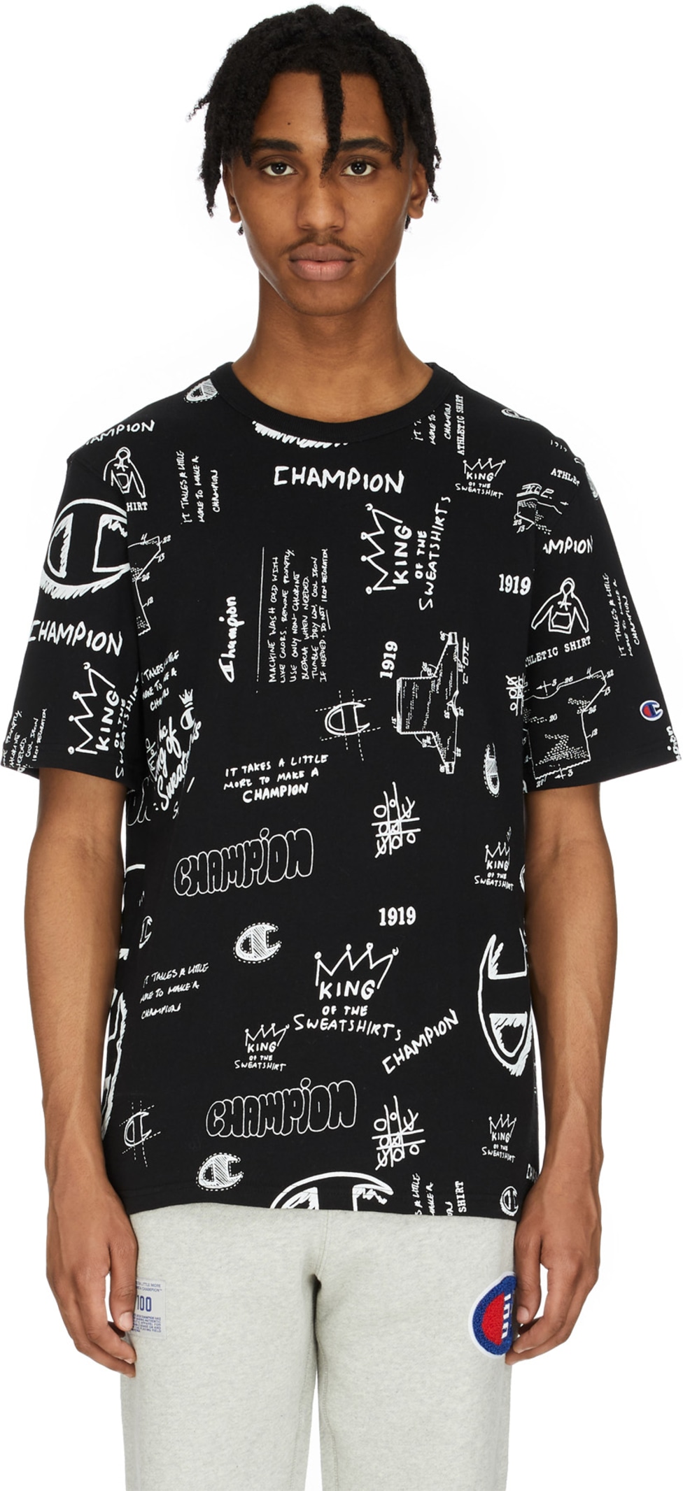 champion scribble t shirt
