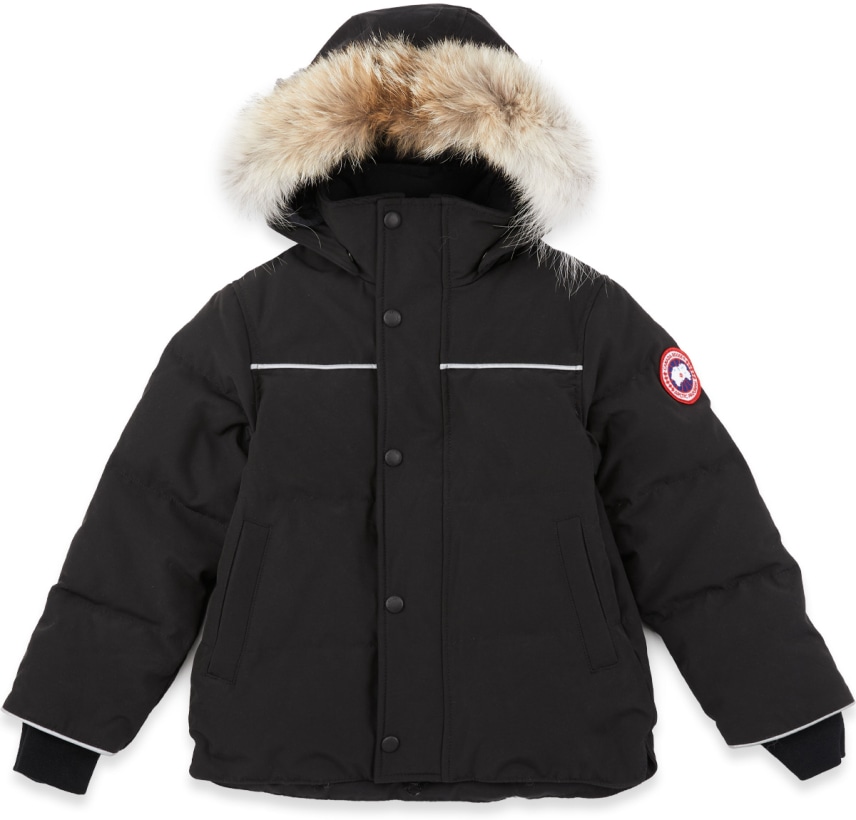 Canada Goose: Kids Snowy Owl Parka - Black | influenceu