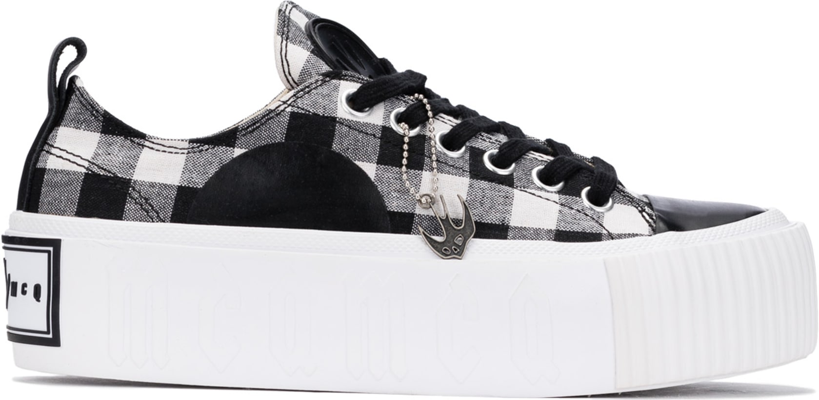 black platform plimsolls