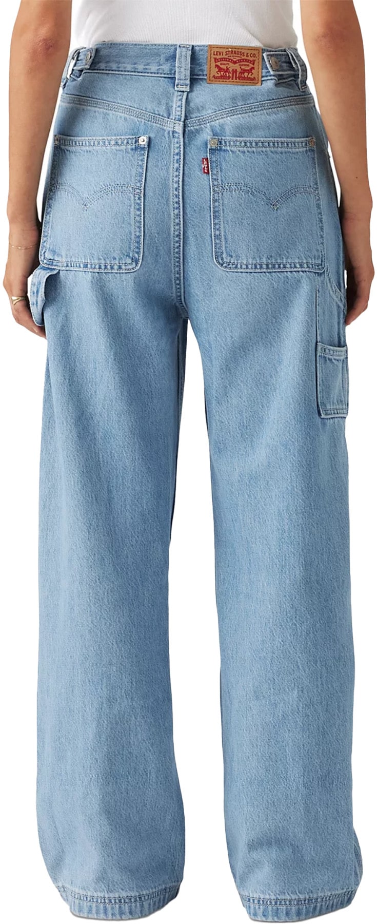 Levis: Bleu Cinch Baggy Carpenter Jeans Bleu - 3