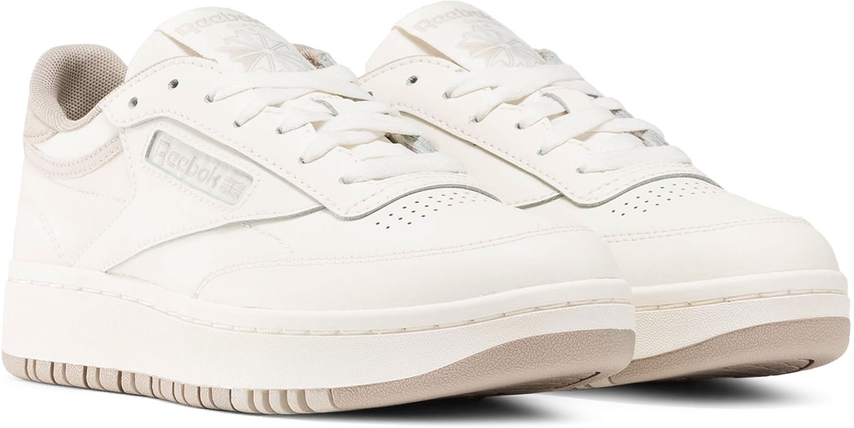 Reebok: Blanc Club C Double Blanc - 2