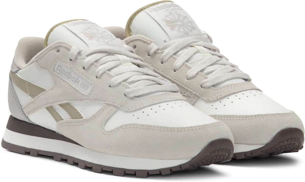 Reebok: Blanc Cuir classique Blanc - 3