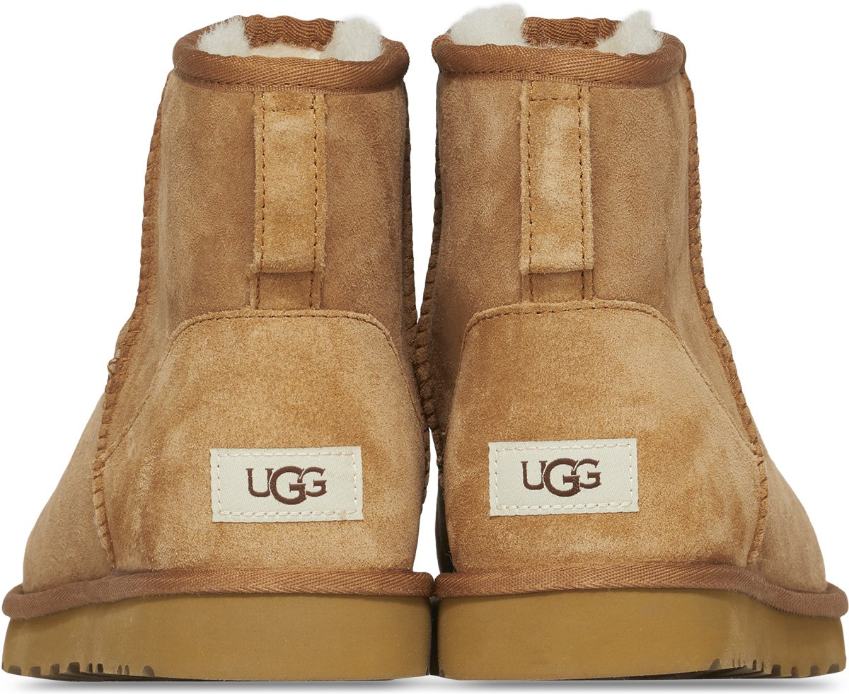 UGG: Brown Classic Mini Boots - 5