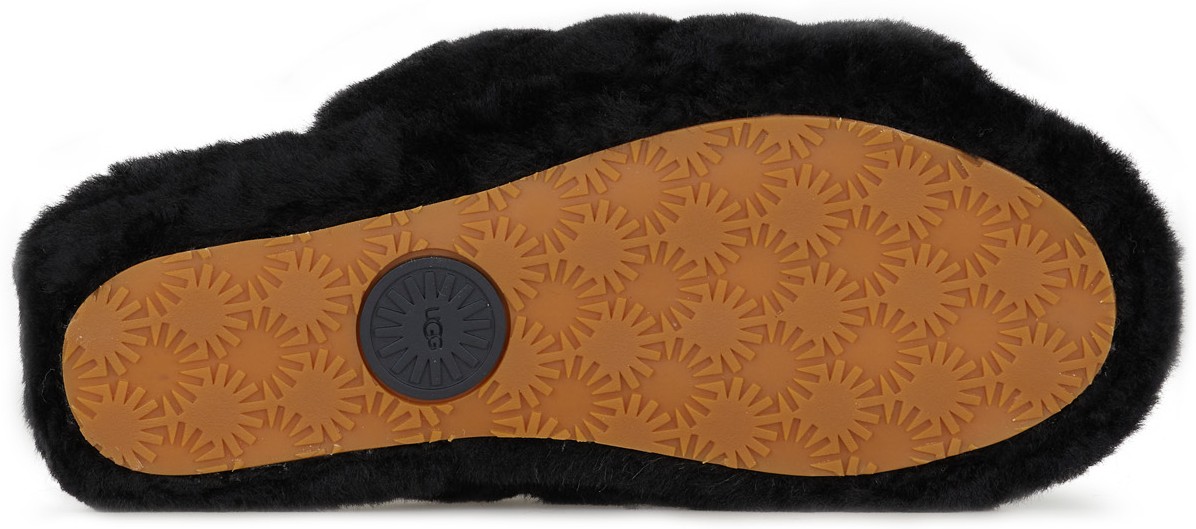 UGG: Black Fluff Yeah Slide - 6