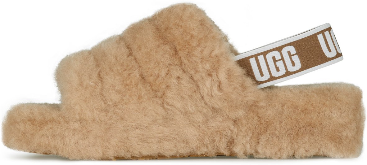 UGG: Brown Fluff Yeah Slide - 2