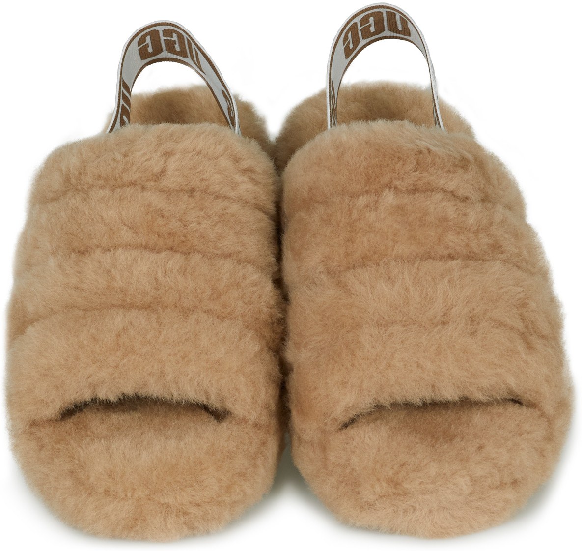 UGG: Brown Fluff Yeah Slide - 4
