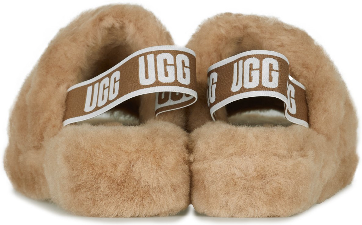 UGG: Brown Fluff Yeah Slide - 5
