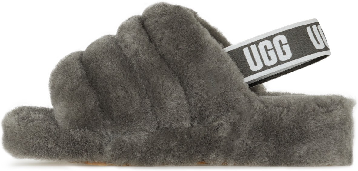 UGG: Grey Fluff Yeah Slide - 2