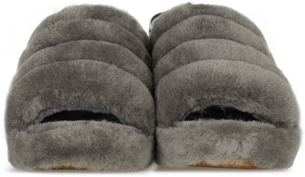 UGG: Grey Fluff Yeah Slide - 3