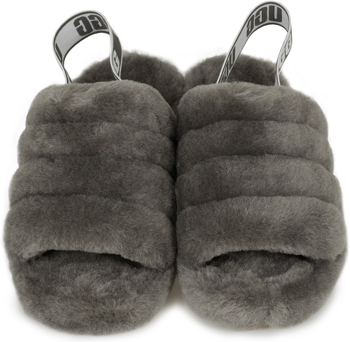 UGG: Grey Fluff Yeah Slide - 4