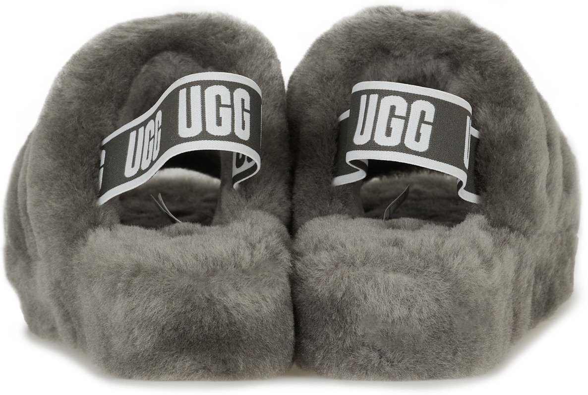 UGG: Grey Fluff Yeah Slide - 5