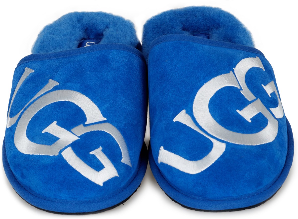 UGG: Blue Scuff Logo - 4