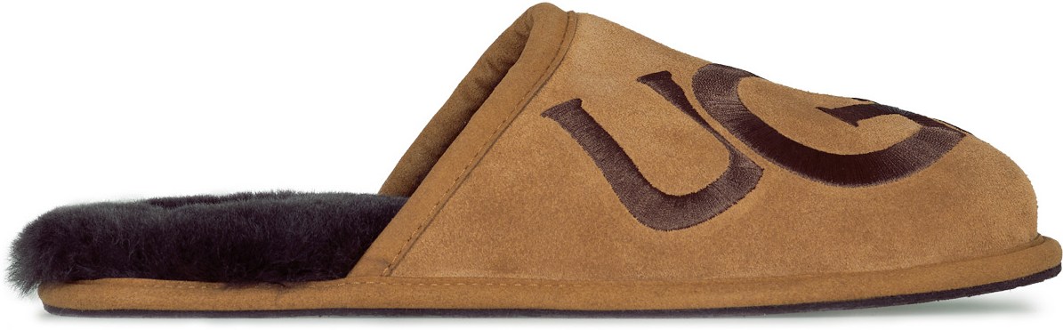 UGG: Brown Scuff Logo - 1