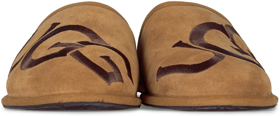 UGG: Brown Scuff Logo - 3