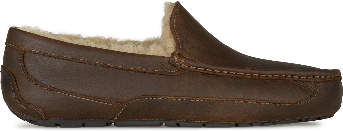 UGG: Brun Ascot Cuir Mate Brun - 1