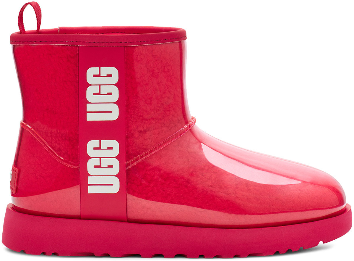 UGG: Pink Classic Clear Mini - 1