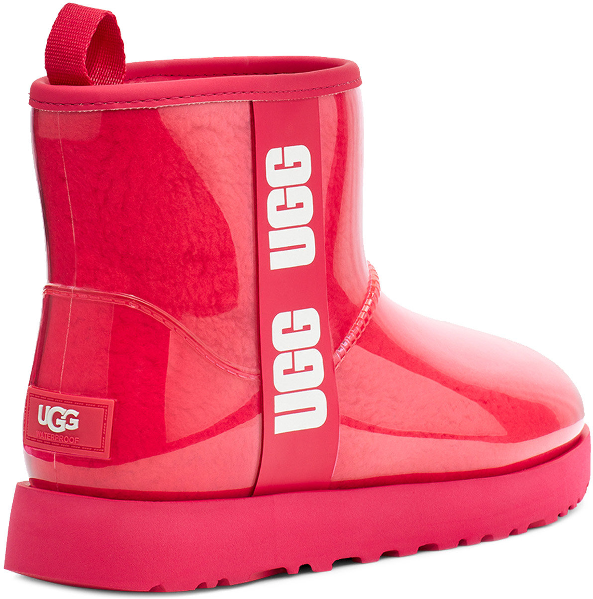 UGG: Pink Classic Clear Mini - 3