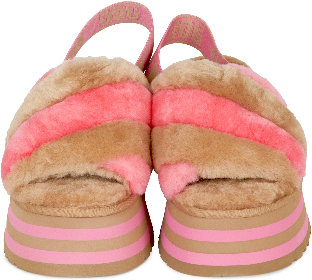 UGG: Multicolor Disco Stripe Slide - 4