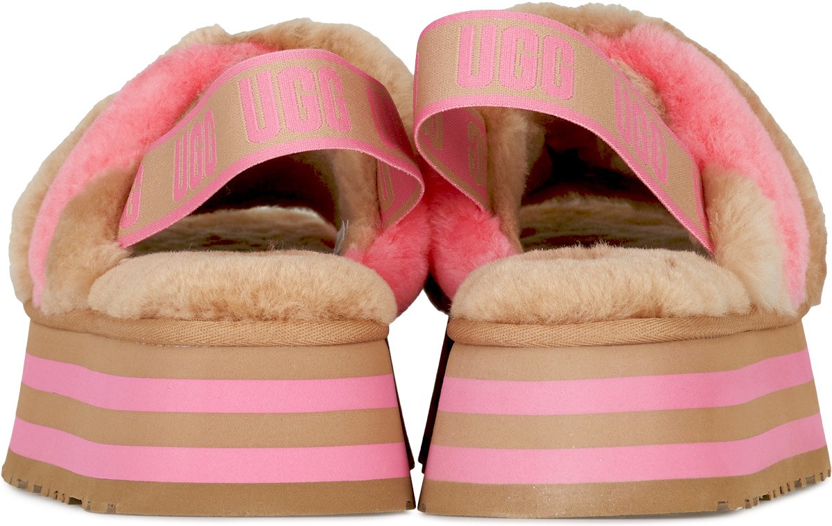 UGG: Multicolor Disco Stripe Slide - 5