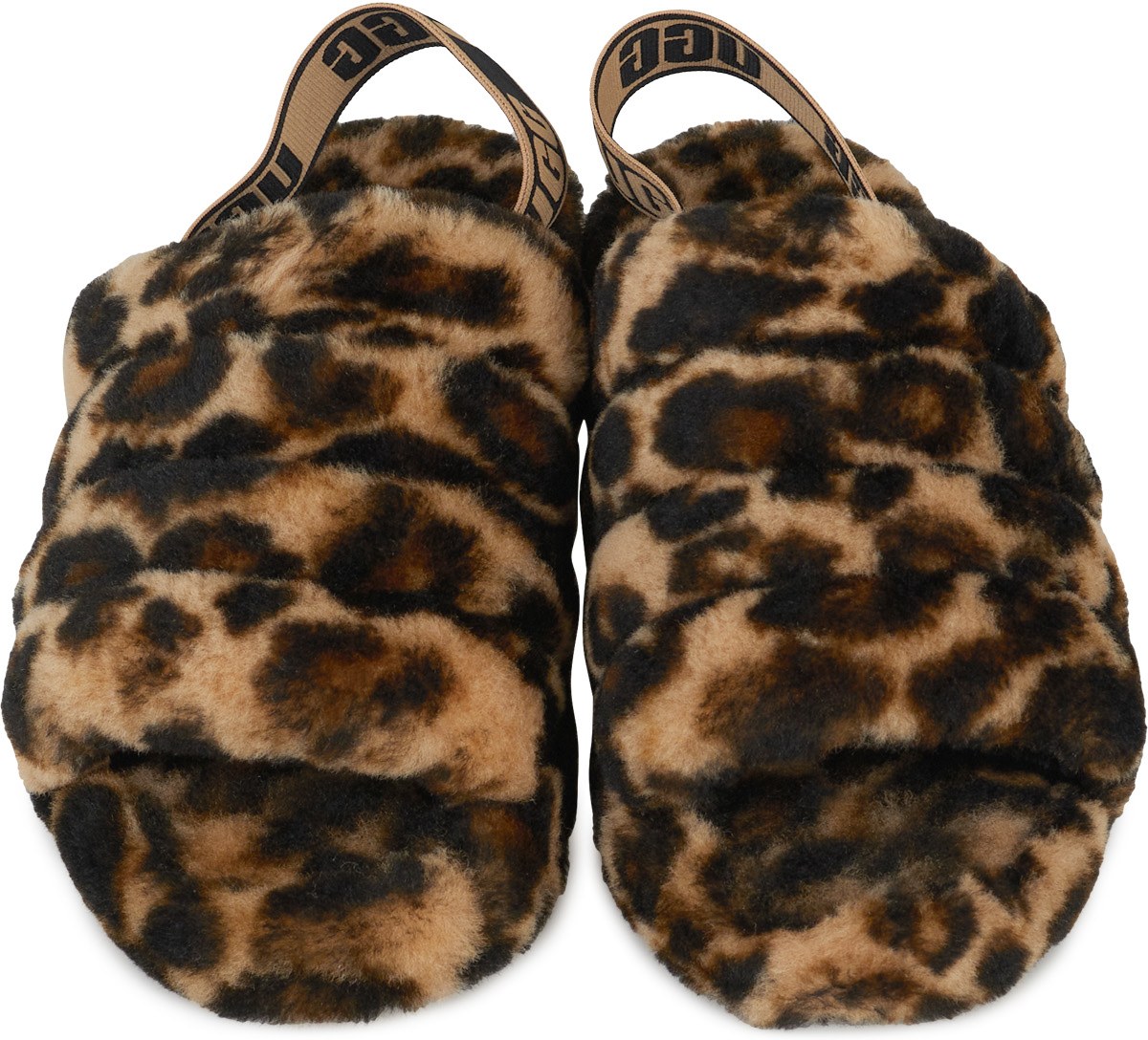 UGG: Multicolor Fluff Yeah Slide Panther Print - 4