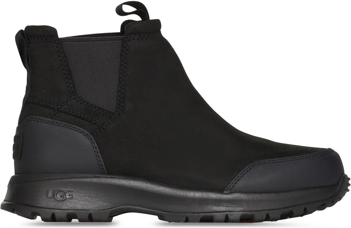 UGG: Noir Emmett Chelsea Cuir Noir - 1