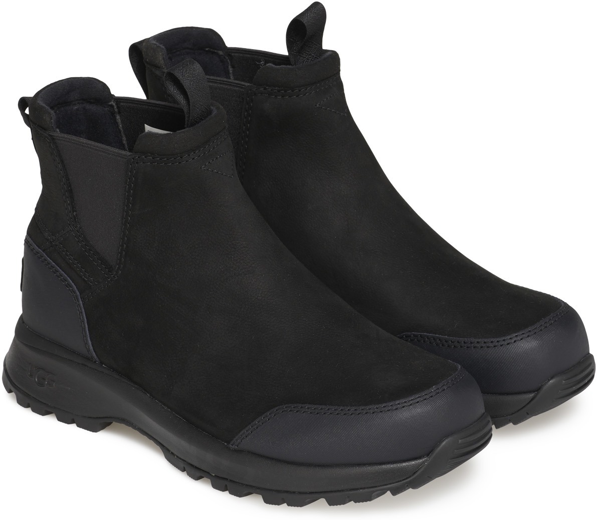 UGG: Noir Emmett Chelsea Cuir Noir - 4