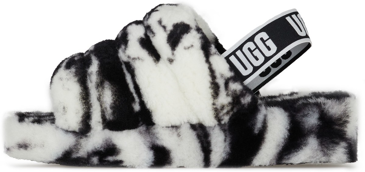 UGG: Multicolor Fluff Yeah Slide Marble - 2