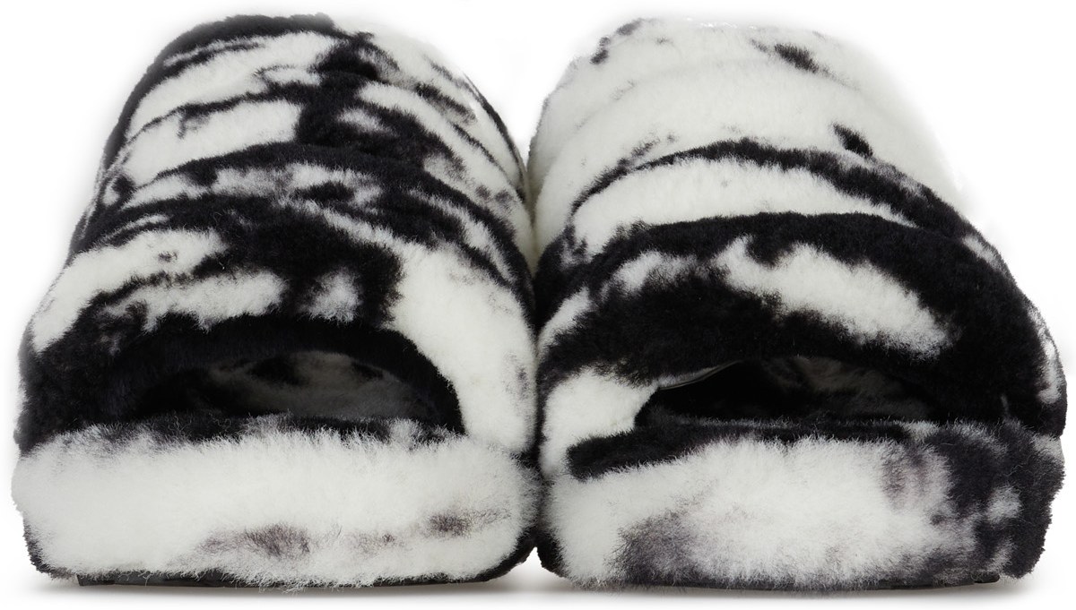 UGG: Multicolor Fluff Yeah Slide Marble - 3