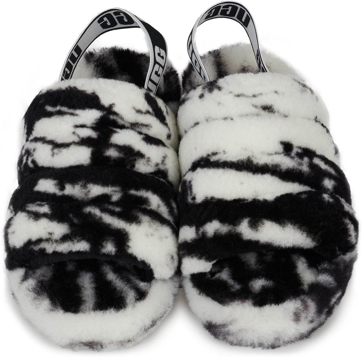 UGG: Multicolor Fluff Yeah Slide Marble - 4