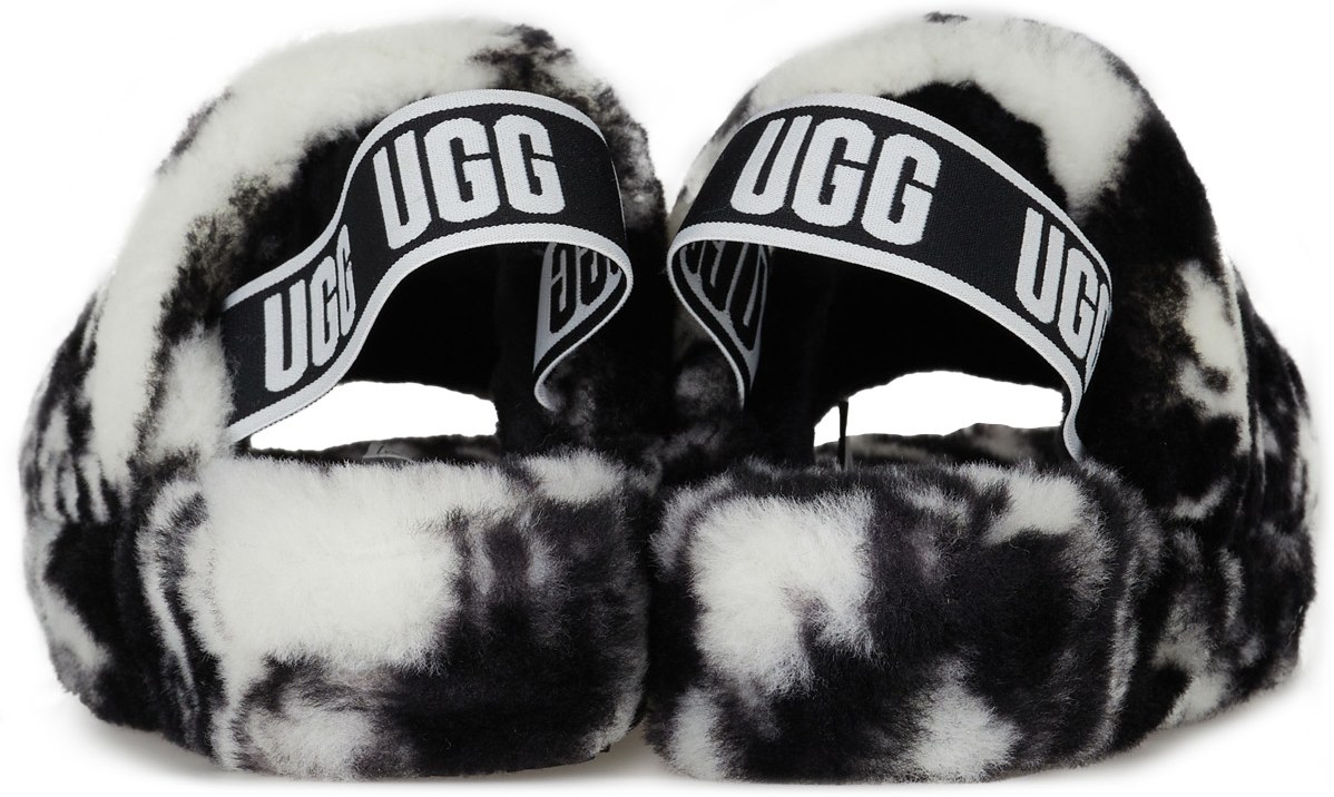 UGG: Multicolor Fluff Yeah Slide Marble - 5