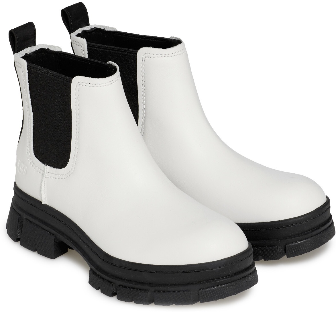 UGG: Blanc Bottes Chelsea Ashton Blanc - 4