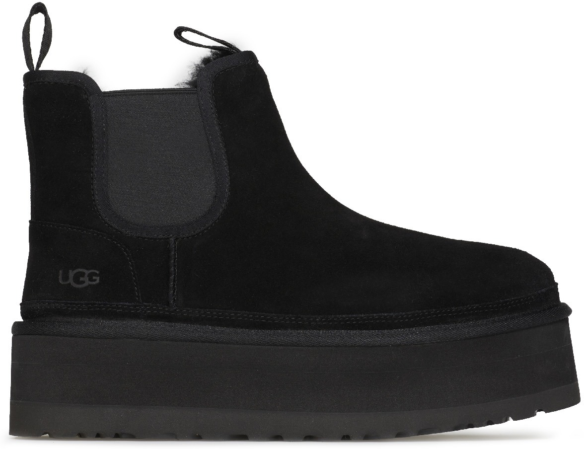 UGG: Black Neumel Platform Chelsea - 1