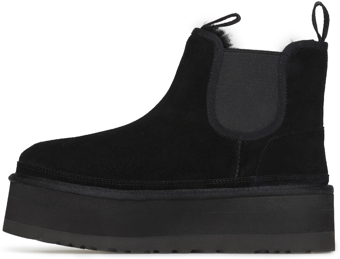 UGG: Black Neumel Platform Chelsea - 2