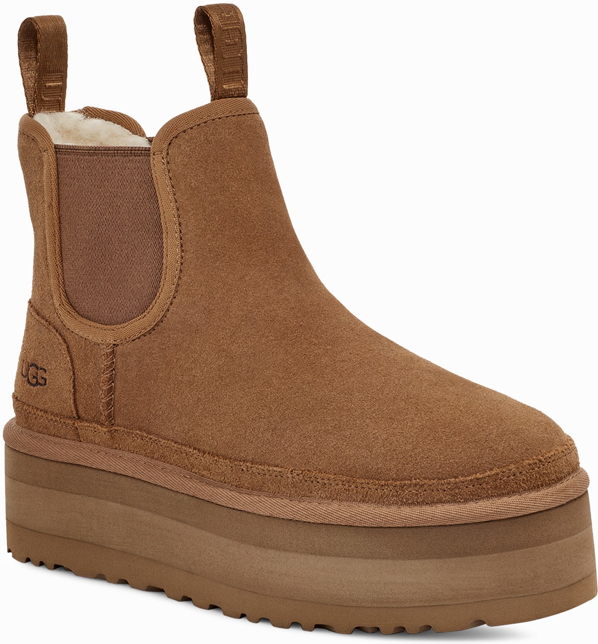 UGG: Brown Neumel Platform Chelsea - 3