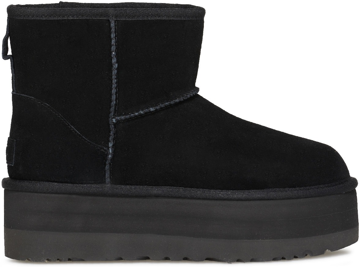 UGG: Black Classic Mini Platform - 1