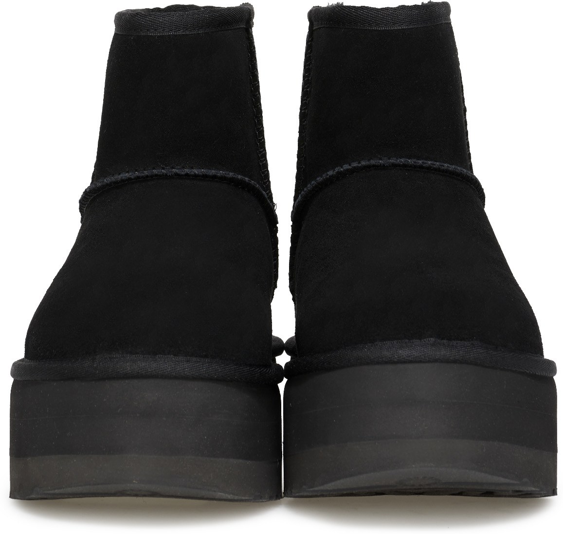 UGG: Black Classic Mini Platform - 3