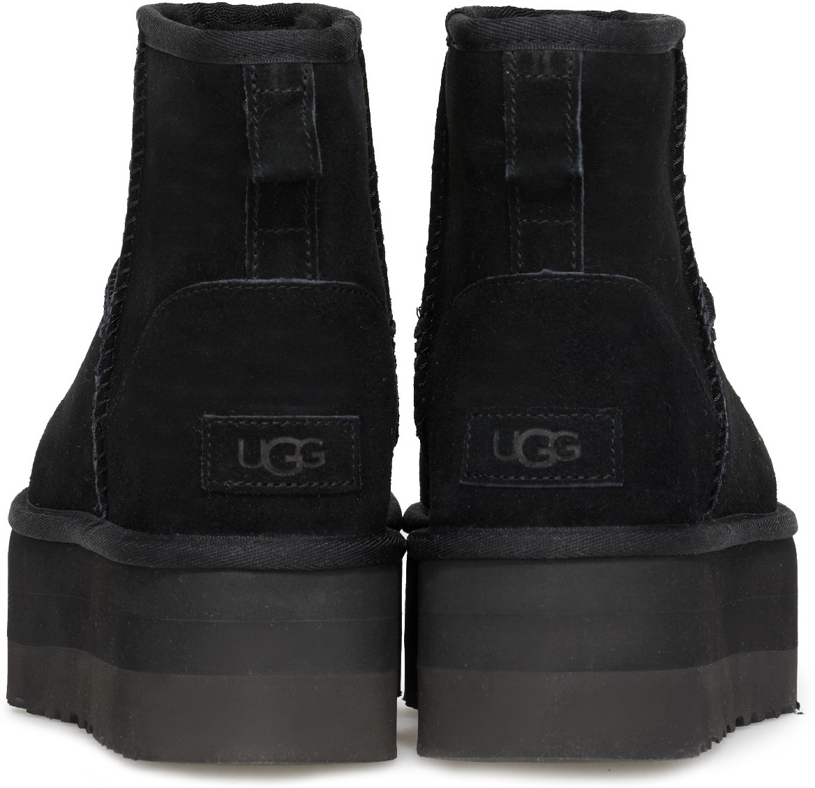 UGG: Black Classic Mini Platform - 5