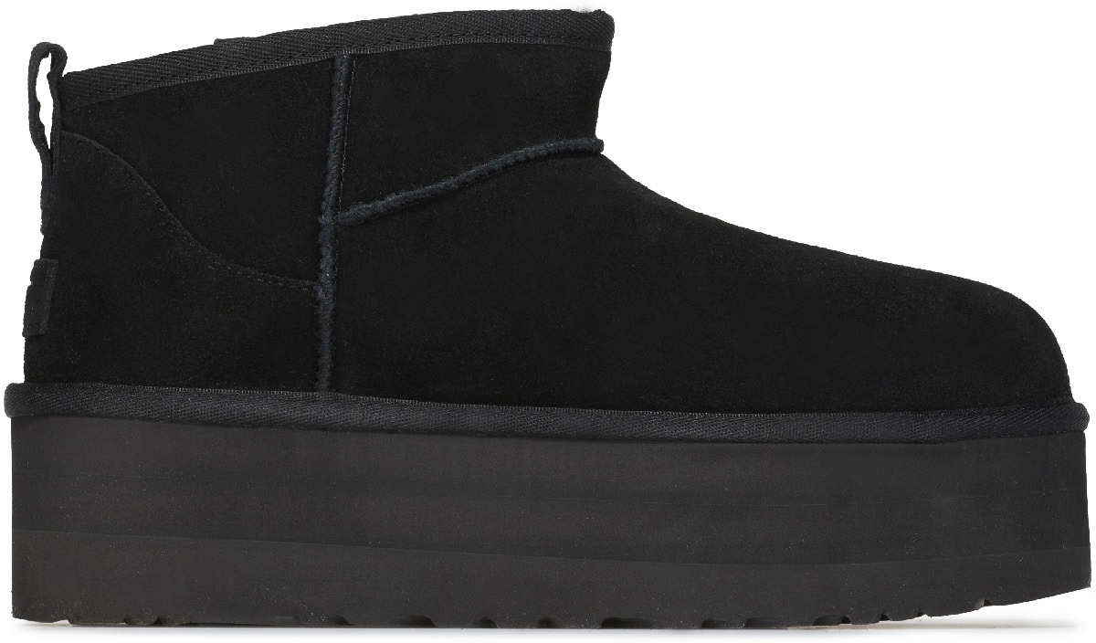 UGG: Black Classic Ultra Mini Platform - 1