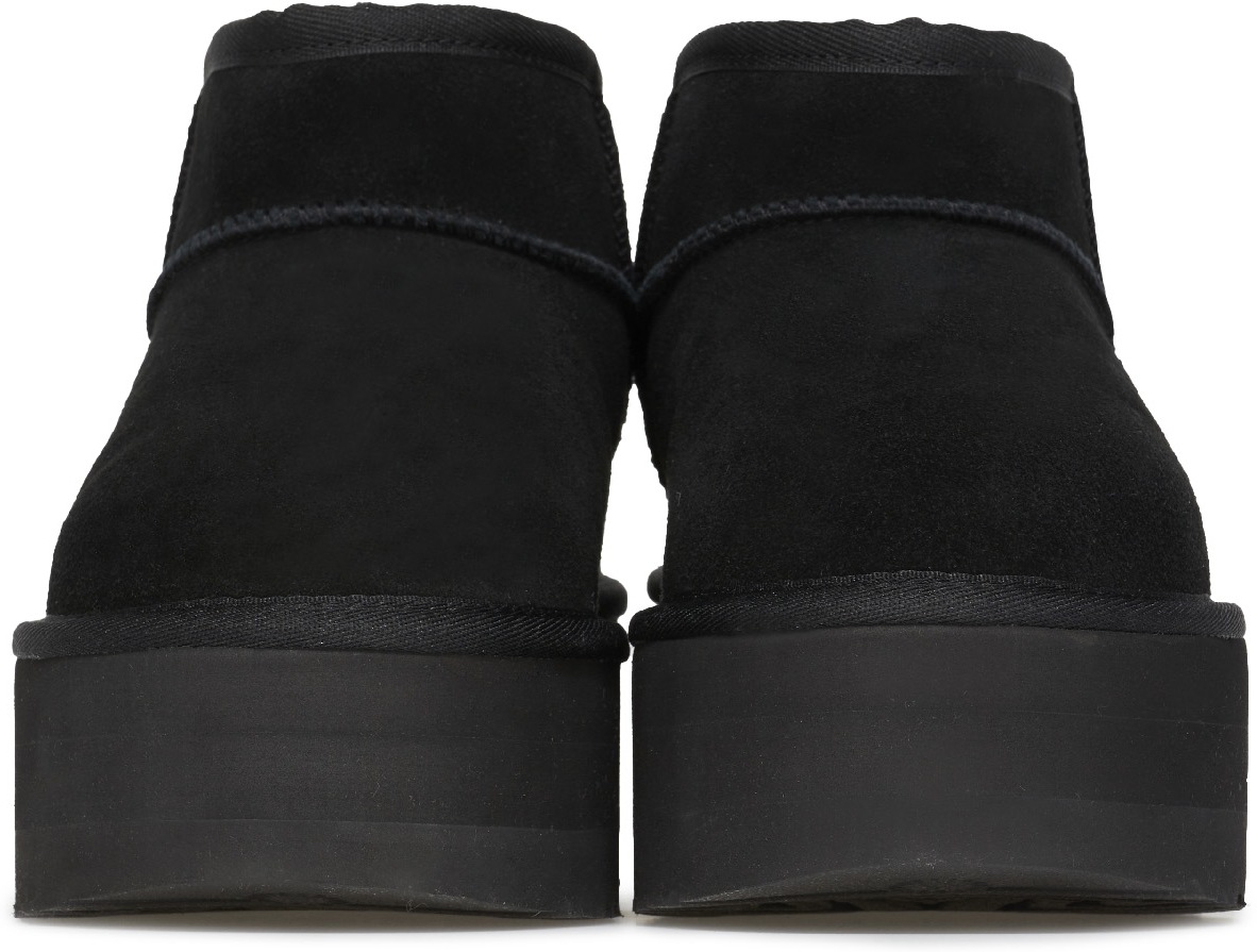 UGG: Black Classic Ultra Mini Platform - 3