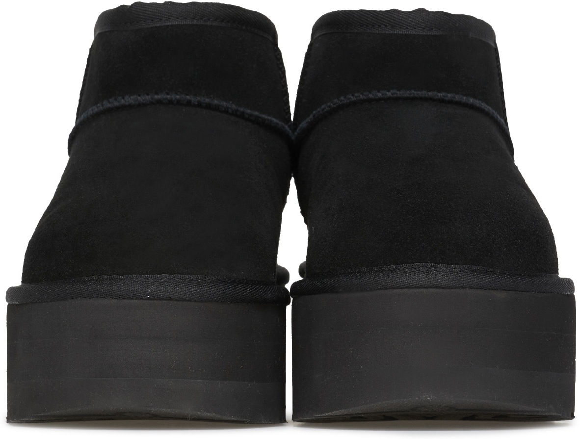 UGG: Noir Plate-forme Classic Ultra Mini Noir - 3
