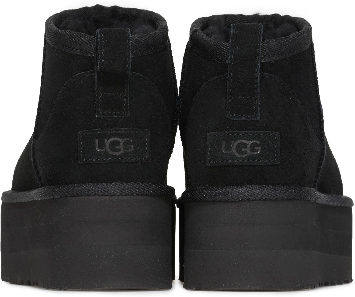 UGG: Black Classic Ultra Mini Platform - 5