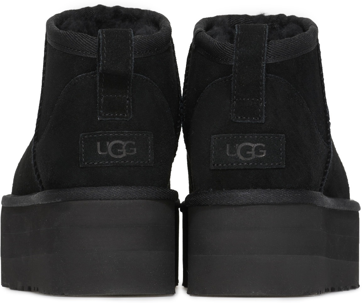 UGG: Noir Plate-forme Classic Ultra Mini Noir - 5