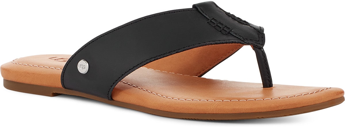 UGG: Black Carey Flip Flop - 3