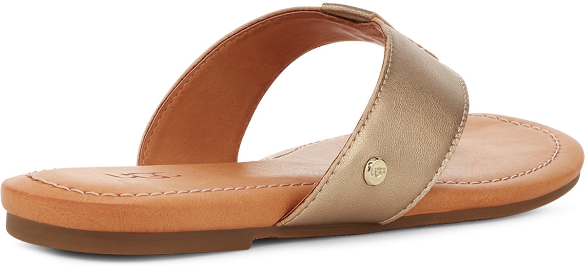 UGG: Gold Carey Flip Flop - 4