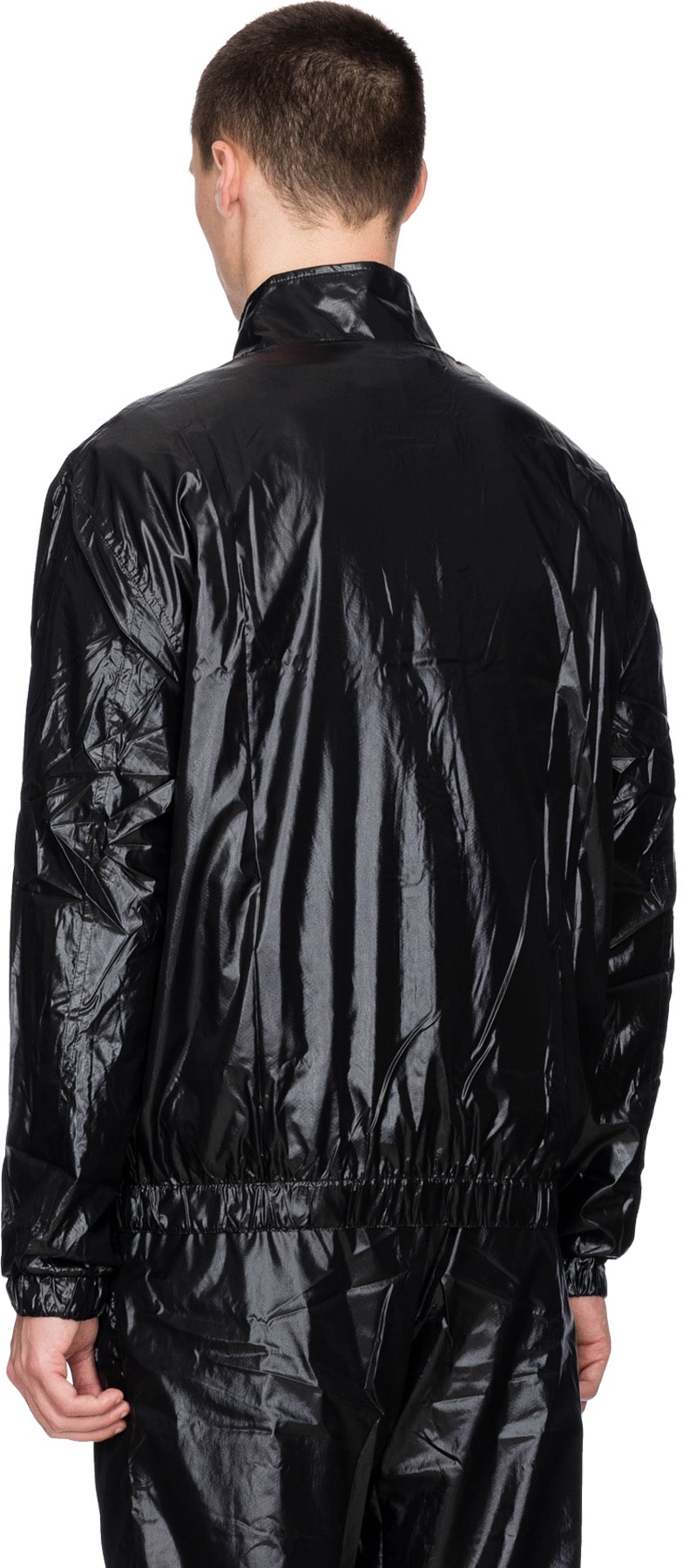 MISBHV: Black Techno Nylon Tracksuit Jacket - 3