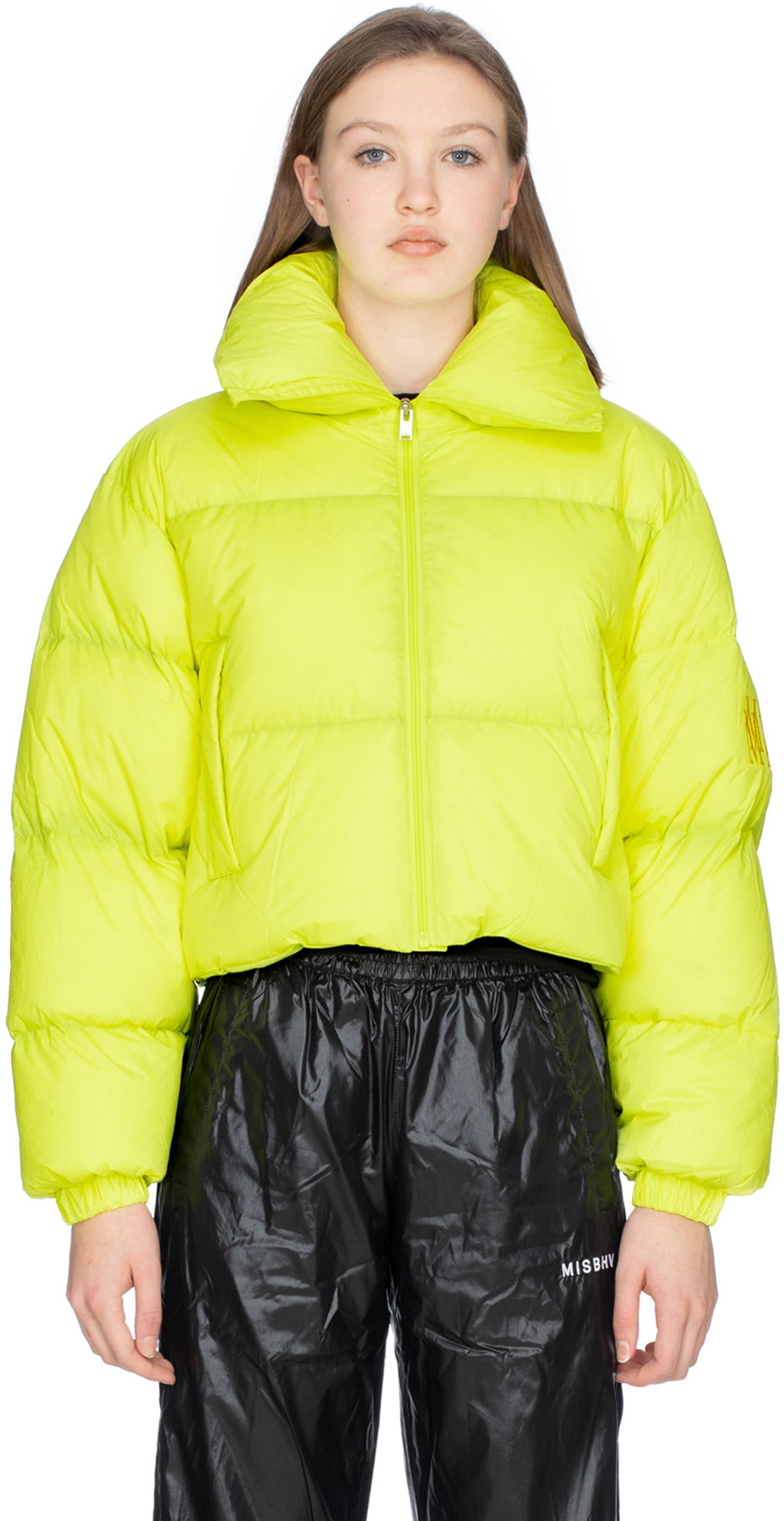 MISBHV: Yellow Double Embro Down Jacket - 1