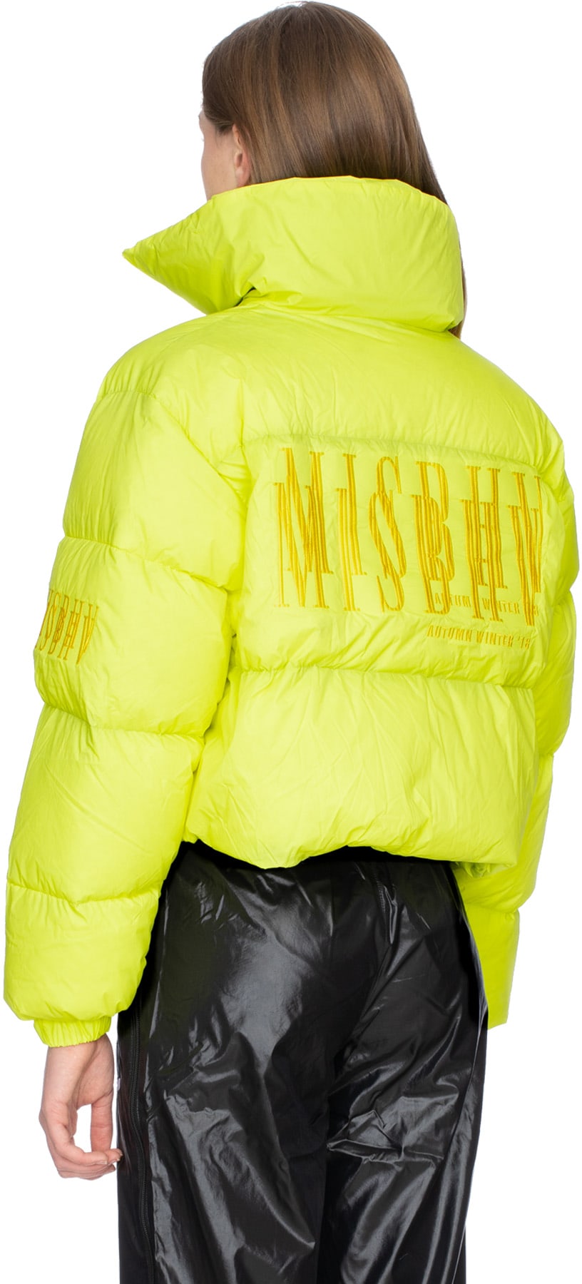 MISBHV: Yellow Double Embro Down Jacket - 3