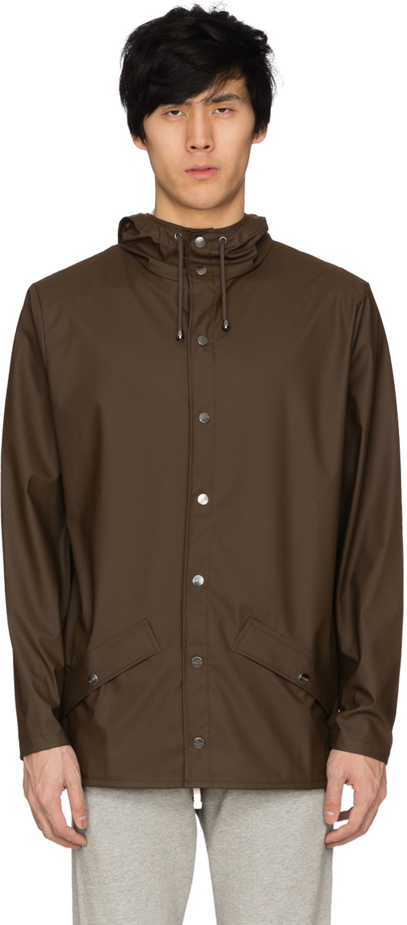 Rains: Brown Lightweight Rain Jacket - 1