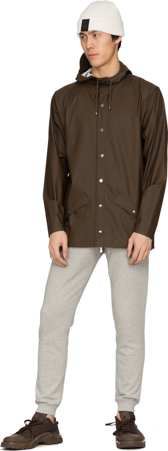 Rains: Brown Lightweight Rain Jacket - 4